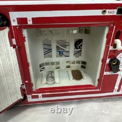 VTG Tin Litho Space Rocket Car Astronaut Radar Dish Battery Operated Toy VIDEO