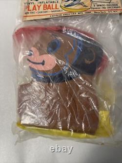 VTG Vinyl Inflatable Play Ball Space Explorer with Baker The Famous Space Monkey
