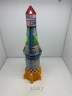 VTG Yonezawa Interplanetary NASA Space Rocket Battery Operated Tin Toy Japan 60s