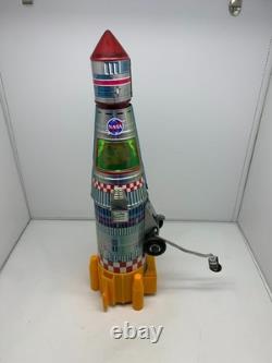 VTG Yonezawa Interplanetary NASA Space Rocket Battery Operated Tin Toy Japan 60s