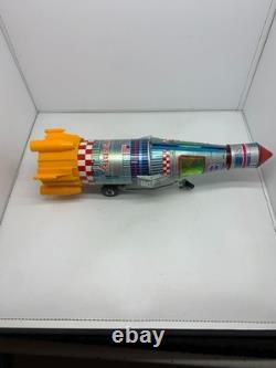 VTG Yonezawa Interplanetary NASA Space Rocket Battery Operated Tin Toy Japan 60s