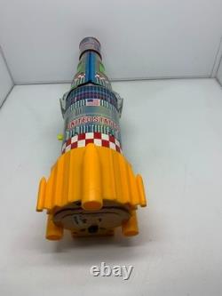 VTG Yonezawa Interplanetary NASA Space Rocket Battery Operated Tin Toy Japan 60s