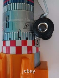 VTG Yonezawa Interplanetary NASA Space Rocket Battery Operated Tin Toy Japan 60s