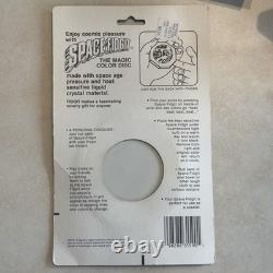 Very RARE Vtg 1980's Space Fidgit NOS Color Changing Toy Disc Psychedelic