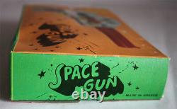 Very Rare 70's Greek Space Ray Gun Sparkling Light Litho Vintage Greece New Mib