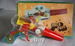 Very Rare 70's Greek Space Ray Gun Sparkling Light Litho Vintage Greece New Mib