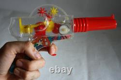 Very Rare 70's Greek Space Ray Gun Sparkling Light Litho Vintage Greece New Mib