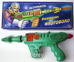 Very Rare Vintage 70's Greek Automatic Space Gun Alfa Greece