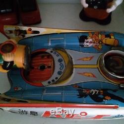 Very rare VINTAGE S-17 SPACE SCOUT VARIATION SY YANOMAN TIN Toys CAR Japan