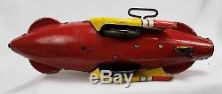 Vintage 1930`s Marx Toy Flash Gordon Rocket Fighter Space Ship Tin Litho Windup
