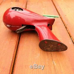 Vintage 1935 Marx Flash Gordon Signal Pistol Atomic Space Gun Toy Red Tin Rare