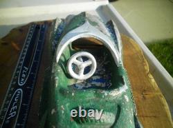 Vintage 1940's Oglesby / Playmate Futuristic Streamlined Aluminum Space Toy Car
