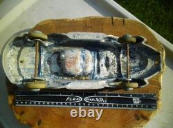 Vintage 1940's Oglesby / Playmate Futuristic Streamlined Aluminum Space Toy Car