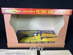 Vintage 1946 Space Viewer Picture Gun And Theatre W 2 Boxes Of Film