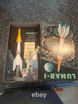 Vintage 1950's Lunar-1 Two Stage Moon Rocket by Scientific Products In Box