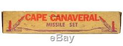 Vintage 1950's Marx Cape Canaveral Space Base Astronaut Rocket Missile Playset