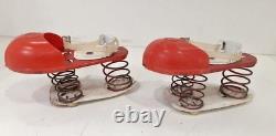 Vintage 1950's Moon Mfg Co Rocket Shoes Spring Bounce Pogo Space Toy