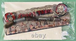 Vintage 1950's Space Train on Card Great Graphics Buck Rogers Theme USA, Rare