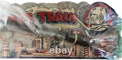 Vintage 1950's Space Train on Card Great Graphics Buck Rogers Theme USA, Rare