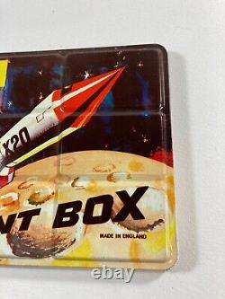 Vintage 1950's Tin Litho Atomic Space Rocket Paint Box Set Kit England