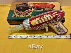 Vintage 1950's Tin Litho Friction Universe Gun. RARE