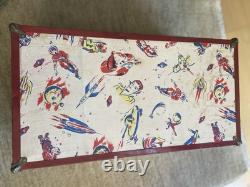 Vintage 1950's space trunk Toy astronauts spaceships Robots