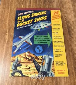 Vintage 1950s Capt. Quick's Flying Saucers and Rocket Ships Punch Out Book UNPUN