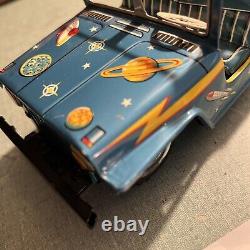 Vintage 1955 Toymaster Friction Motor Space Survey Jeep in Original Box TIN TOY