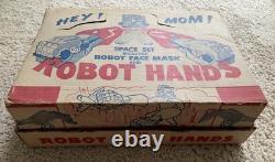 Vintage 1958 Kilgore Toys Robot Hands & Mask Space Set withDisplay Box! Very Rare