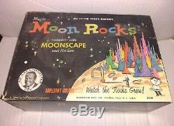 Vintage 1959 Hassenfeld Magic Moon Rocks Moonscape In Box