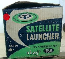 Vintage 1959 Ideal SATELLITE LAUNCHER Toy Space Vehicle Box No. 4874