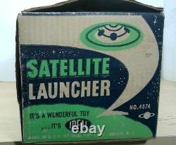 Vintage 1959 Ideal SATELLITE LAUNCHER Toy Space Vehicle Box No. 4874
