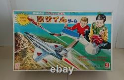 Vintage 1960 Bandai Japan B/O Missile Launching Control Line Jet Playset MIB -FS