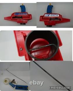 Vintage 1960 Bandai Japan B/O Missile Launching Control Line Jet Playset MIB -FS