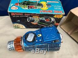 Vintage 1960's Boxed Horikawa Sh Space Capsule Rocket Ufo Vintage Tin Toy Japan