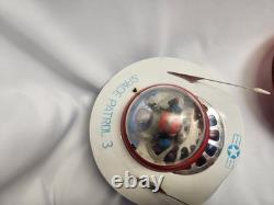Vintage 1960's Cragstan KO Yoshiya Flying Saucer Battery Operated Tin Toy WORKS