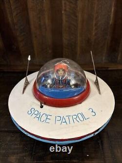 Vintage 1960's Cragstan KO Yoshiya Space Patrol 3 Flying Saucer Battery Operated