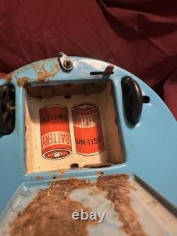 Vintage 1960's Cragstan KO Yoshiya Space Patrol 3 Flying Saucer Battery Operated