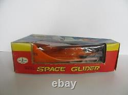 Vintage 1960's Day Fran Space Glider Battery Operated Plane Toy with Box (Works)