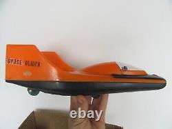Vintage 1960's Day Fran Space Glider Battery Operated Plane Toy with Box (Works)