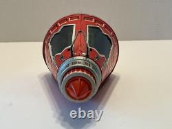 Vintage 1960's Friendship 7 Red Space Capsule Tin Friction Toy Japan