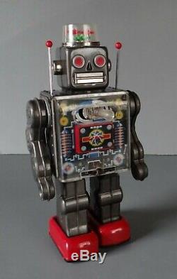 Vintage 1960's HORIKAWA FIGHTING ROBOT Tin Space Toy made in JAPAN