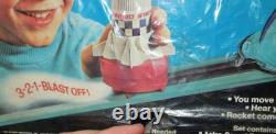 Vintage 1960's Hasbro Astro-Sound Rocket Talking Space Toy #5800, Original Cello