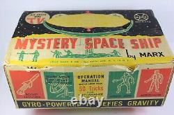 Vintage 1960's Louis Marx & Co. MYSTERY SPACE SHIP Gyro Powered with Papers