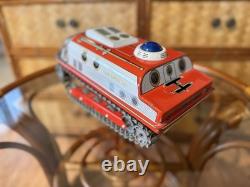 Vintage 1960's Masudaya Japan Space Lunar Expedition Tin Toy Working