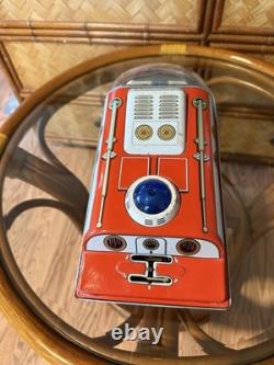 Vintage 1960's Masudaya Japan Space Lunar Expedition Tin Toy Working