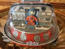 Vintage 1960's Masudaya Japan Space Lunar Expedition Tin Toy Working