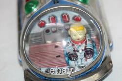 Vintage 1960's Modern Toys Japan USA NASA Apollo Space Ship Tin Toy