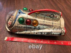 Vintage 1960's Rare Toy USAF Gemini X-5 Space Ship Tin Toy, READ Description