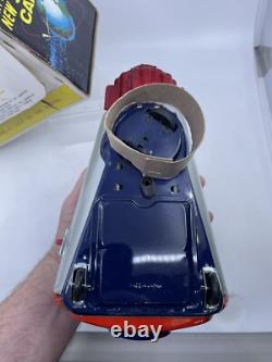 Vintage 1960's SH Horikawa Battery Operated New Space Capsule Tin Toy With Box